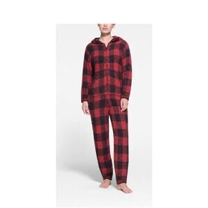 Skims brick Buffalo‎ check , all in one jumpsuit